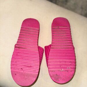 Juicy Couture Pink Slide Sandals with Crown Detail XL